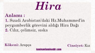 hira isminin anlami