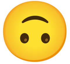 ters gulucuk emoji nin anlami