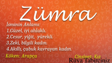 zumra isminin anlami