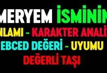 meryem isminin anlami
