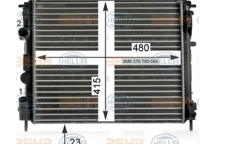 renault kangoo 1.5 radyatör fiyatları